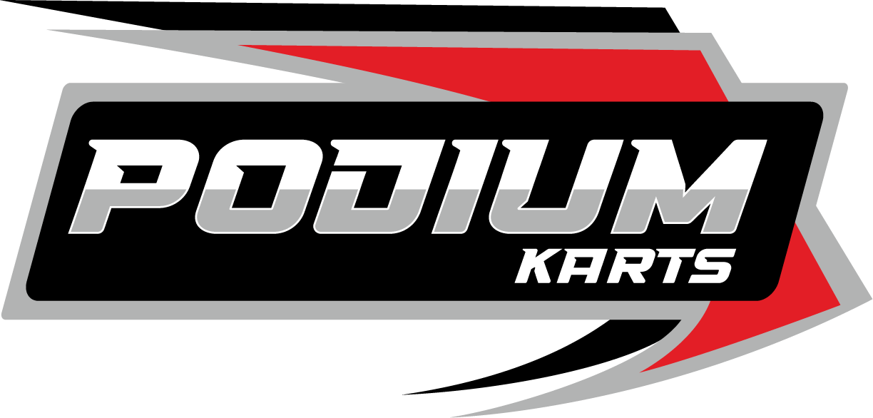 Podium Karts Logo White BG