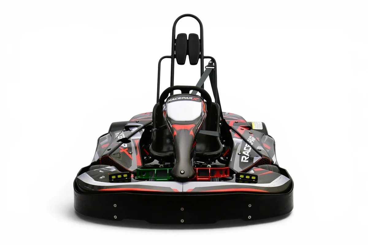 RaceParx commercial kart fleet on multi-level circuit